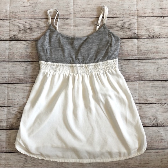 LULULEMON White and Grey Tank Size 6